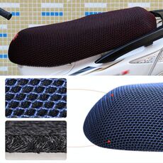 Protezione solare per moto impermeabile Coprisedile con isolamento termico per evitare crogiolarsi sul sedile Cuscino per scooter Proteggi, dimensioni: L, lunghezza: 70-77 cm; Larghezza: 40-50 cm (nero rosso)