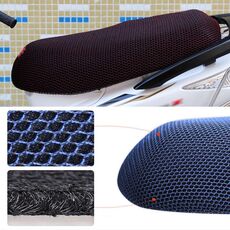 Protezione solare per moto impermeabile Coprisedile con isolamento termico per evitare crogiolarsi sul sedile Cuscino per scooter Proteggi, dimensioni: XXL, lunghezza: 86- 92 cm; Larghezza: 40-56 cm (nero rosso)