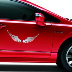 3D Angel Wing Metal Sticker Decal Auto Car Emblem Decal Decorazione Colore Argento