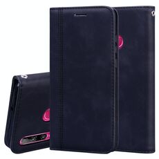 Per Huawei Honor 10i / 20i Custodia in pelle PU con vibrazione orizzontale magnetica aziendale smerigliata con supporto, slot per scheda e cordino (nero)