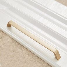 2 PCS 9009-192 Maniglia in lega di zinco per armadio guardaroba moderna semplice maniglia per porta (oro)