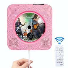 Il display digitale portatile di seconda generazione display Bluetooth Player CD con telecomando (rosa)