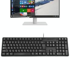 Tastiera cablata USB impermeabile MC-689, versione araba (nera)