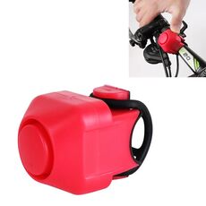 Clacson elettrico per bicicletta ， con campanello (rosso)