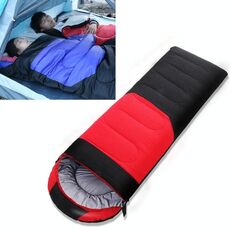 Sacco a pelo da campeggio per esterni impiombatura letto per dormire in cotone per interni, dimensioni: 210x80 cm, peso: 1,8 kg (rosso)