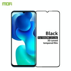 Per Xiaomi Mi 10 Lite MOFI 9H Pellicola in vetro temperato con schermo curvo a prova di esplosione 3D (nero)