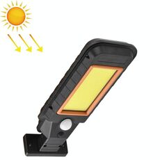 128 COB Lampada da parete a induzione corpo lampada solare Lampada da esterno a LED per illuminazione esterna impermeabile (bordo arancione)