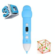 Penna di stampa 3D a bassa temperatura Penna di stampa con ricarica wireless (blu)