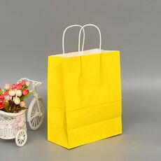 10 PCS elegante sacchetto della carta kraft con le maniglie per Matrimonio festa di compleanno / / Gioielli / vestiti