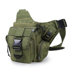 B03 Borsa fotografica impermeabile in tessuto Oxford monospalla Messenger (verde militare)