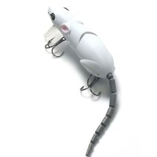 15.5cm15.5g Broken Mouse Minnow Esca Esca Esca dura Esca finta Attrezzatura da pesca (n. 2 Bianco)