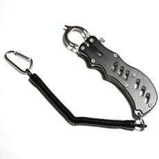 Dispositivo di controllo del pesce Pinze Luya Pinze da pesca con taglierino per lenza in acciaio inossidabile (nero siderale)