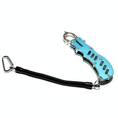 Dispositivo di controllo del pesce Pinze Luya Pinze da pesca in acciaio inossidabile con taglierino per lenza (blu siderale)