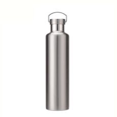 304 sottovuoto in acciaio inox boccetta sottovuoto a doppio strato bottiglia d'acqua all'aperto di grande capacità bottiglia sportiva per alpinismo, capacità: 750 ml (colore acciaio)