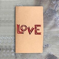 10 PCS Retro Kraft Paper Hollowed Love Greeting Card Valentine Day Message Card (Letter LOVE)