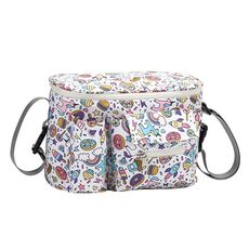 Passeggino multifunzionale Borsa appesa Borsa portaoggetti per neonati (Little White Horse)