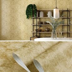 0.53x3m Retro 3D Stereo Plum Blossom Wallpaper Camera da letto Camera da letto soggiorno TV Sfondo Sfondo Parete Sfondo autoadesivo (9904-4 Retro Yellow B Versione B