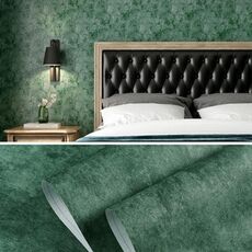 0.53x3m Retro 3D Stereo Plum Blossom Wallpaper Bedroom Living Room Soggiorno Tv Sfondo Parete Sfondo autoadesivo (9904-6 Versione verde scuro B)