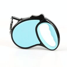 Guinzaglio per cani portatile retrattile automatico con fune di trazione piccolo 3 m (azzurro)