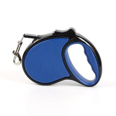 Guinzaglio per cani portatile con trattore retrattile automatico con corda di trazione grande 5 m (blu scuro)