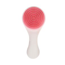 Spazzola per la spazzola multifunzionale della spazzola del massaggio della doccia del silicone con il pettine (rosa chiaro)