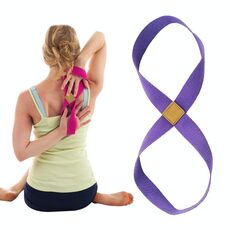 2 pz Yoga Stretch Belt Belt Cotone Spessore Mobius Strip (viola chiaro)