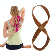 2 pz Yoga Stretch Belt Belt Cotton Spessa MOBIUS Strip (Brown)