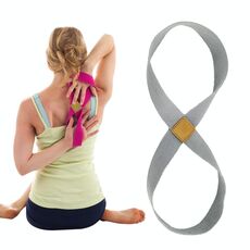 2 PCS Yoga Stretch Belt Cotton Spessore Mobius Strip (grigio)