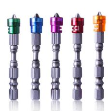 5 pz 65mm bobina magnetica in lega di acciaio croce bit testa singola trapano elettrico cacciavite elettrico testa (colore FIve)