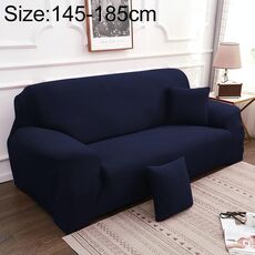 Divano All-inclusive Set universale Copridivano completo Aggiungi un pezzo di federa, dimensioni: due posti (145-185 cm) (blu scuro)