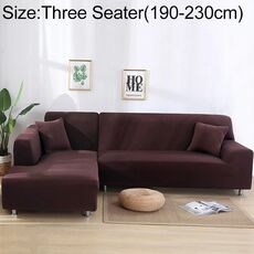 Divano All-inclusive Set universale Copridivano completo Aggiungi un pezzo di federa, dimensioni: tre posti (190-230 cm) (caffè)