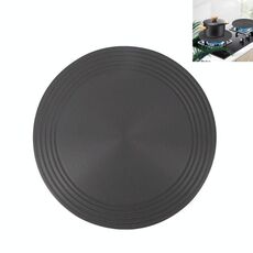 Fornello a gas Piastra a conduzione termica Cucina Piastra a scongelamento rapido Pentola Piastra a conduzione termica nera anti-combustione, Dimensioni: 28 cm