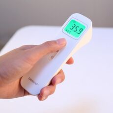 [Magazzino HK] E122 Termometro Termometro per orecchio e fronte Termometro digitale a infrarossi per neonati Bambini Adulti Misurazione in 1 secondo (bianco)