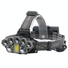 Illuminazione esterna ricaricabile tramite USB a 8 LED, faro da pesca notturno a luce forte