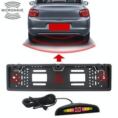 PZ300L Europe Car License Plate Frame Sensori di parcheggio Radar di retromarcia con 3 rilevatori radar