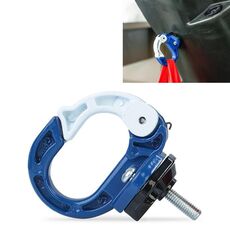 Gancio per borsa durevole in lega di alluminio per moto / bicicletta (blu)