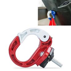 Gancio per borsa durevole in lega di alluminio per moto / bicicletta (rosso)