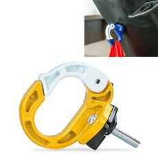 Gancio per borsa durevole in lega di alluminio per moto / bicicletta (giallo)