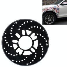 Coperchio decorativo da corsa per freno a disco universale in alluminio per auto da 2 pezzi (nero)