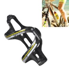 Portaborraccia TOSEEK per bicicletta da strada in fibra di carbonio lucido (giallo)