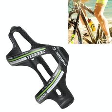 Portaborraccia per bicicletta da strada in fibra di carbonio pieno opaco TOSEEK (verde)