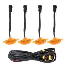 Spia luminosa griglia anteriore DC12V / 6W 4 in 1 per Ford Raptor F150 2017-2019 (giallo)