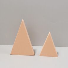 2 X Triangoli Combo Kit Geometrico Cubo Geometrico Cubo Solido Fotografia da studio Photo Sfondo Tavolo Tiro in schiuma Puntelli (Colore della carne)