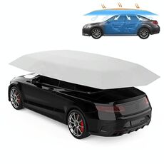 Tenda da sole semiautomatica per auto Copertura isolata intelligente Copertura esterna per tettoia portatile pieghevole impermeabile, dimensioni: 4,9 x 2,3 m (argento)