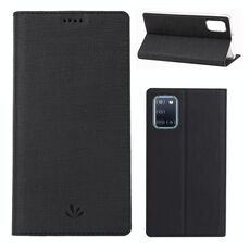 Per Samsung Galaxy A31 ViLi Custodia protettiva antiurto in TPU + PU con vibrazione orizzontale con slot per scheda e supporto (nero)
