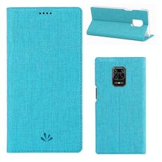 Per Xiaomi Redmi Note 9 Pro / Note 9S / Note 9 Pro Max ViLi Custodia protettiva antiurto antiurto in TPU + PU con slot per schede e supporto (blu)
