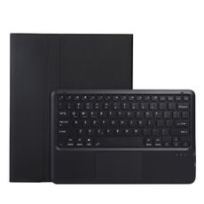 A970B-Una custodia in pelle con tastiera Bluetooth Bluetooth per Samsung Galaxy Tab S7 FE T730 T736 & S7 + T970 T975, con touchpad & Slot & & Holder (nero)