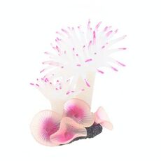 2 Pzs serbatoio di pesce Acquario simulazione paesaggistica marina Mollusk corallo simulazione di mare albero ornamenti in silicone (bianco)