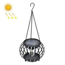 Solar Pumpkin Lantern Outdoor Hanging Garden Courtyard Courtyard Villa Decoration LED