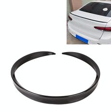 Labbro spoiler del lato posteriore in plastica modificata dell'auto, nero